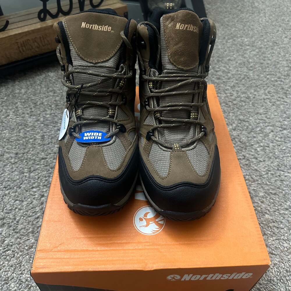 Northside Men's Snohomish Mid Waterproof Hiking Boots Wide Width Tan/Dark Honey